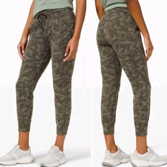 Lululemon Athletica Ready to Rulu Joggers Womens 6 Camo Dark Olive Green - Picture 1 of 10